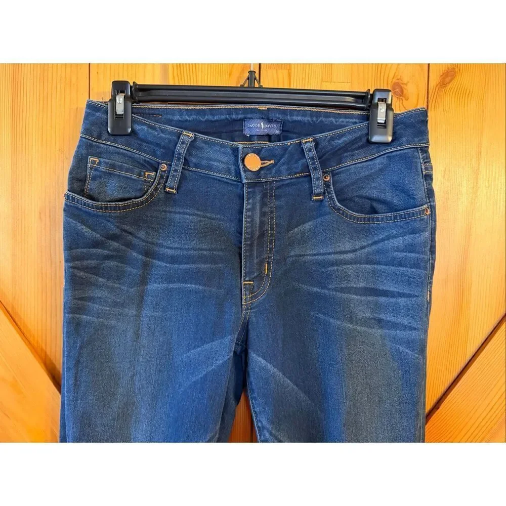 Jacob Davis Women’s Skinny Medium Wash Stretchy Denim Jeans Size 28 (6745)